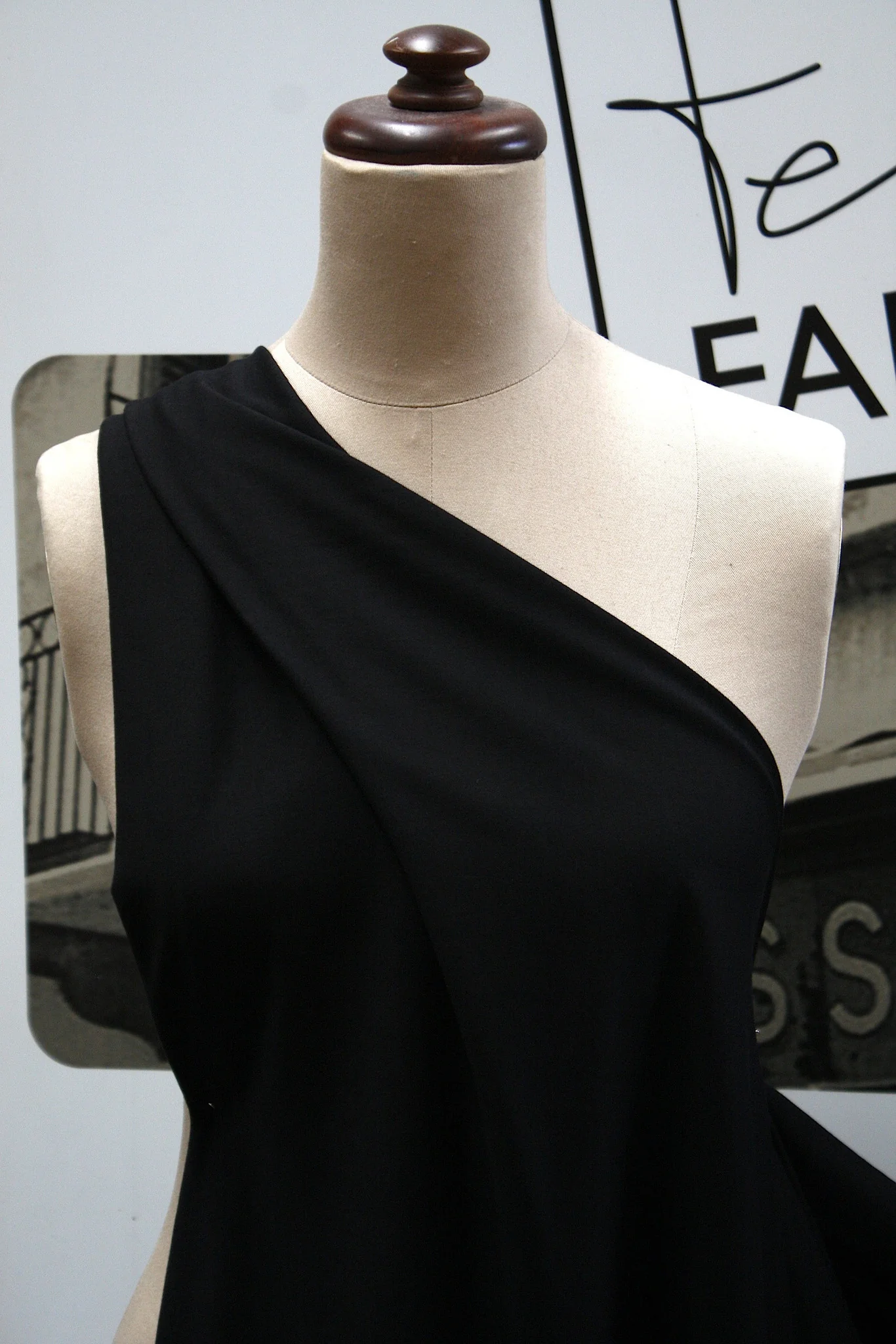 Nina Black - Cotton Knit - Image 3