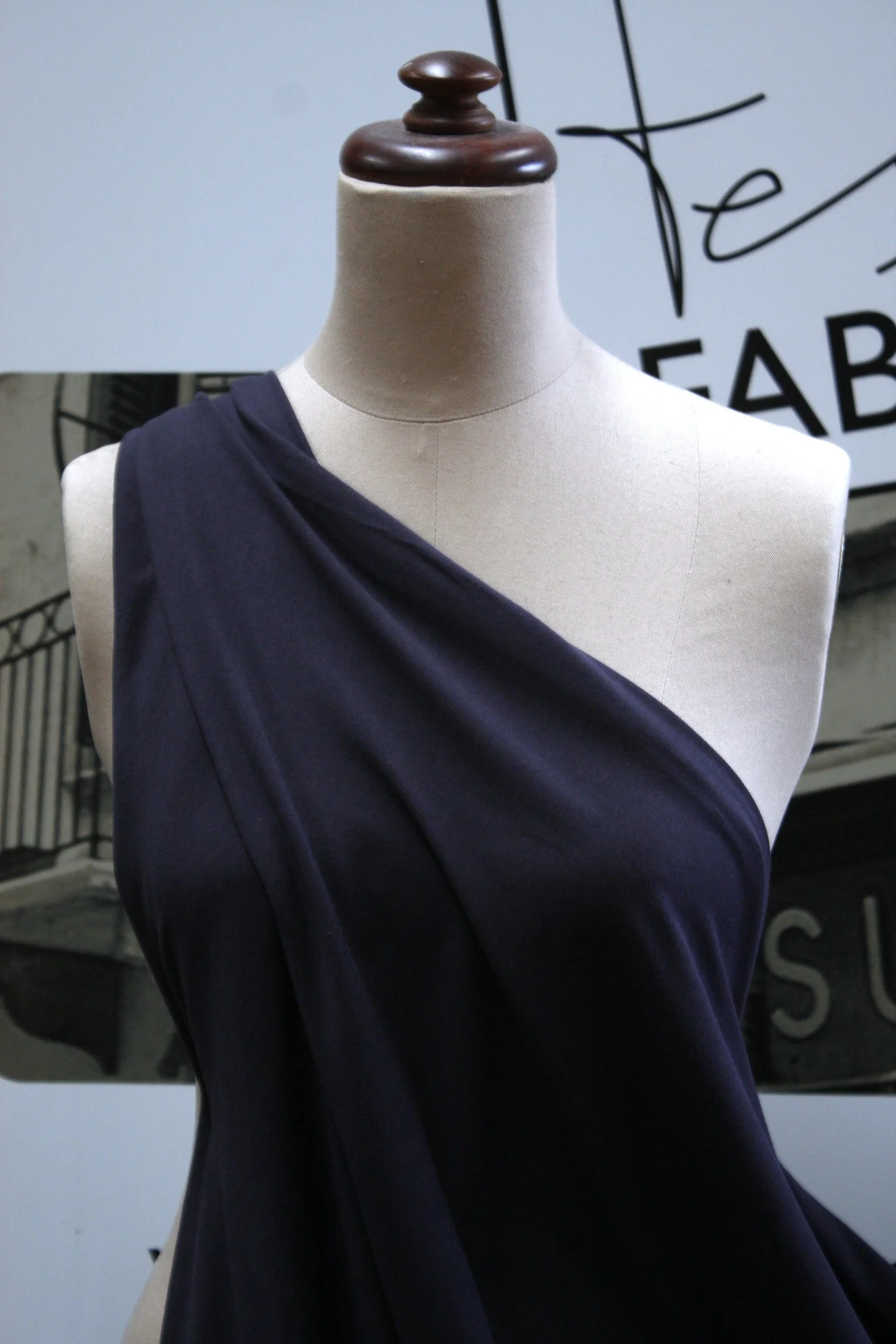 Nina Navy - Cotton Knit - Image 3
