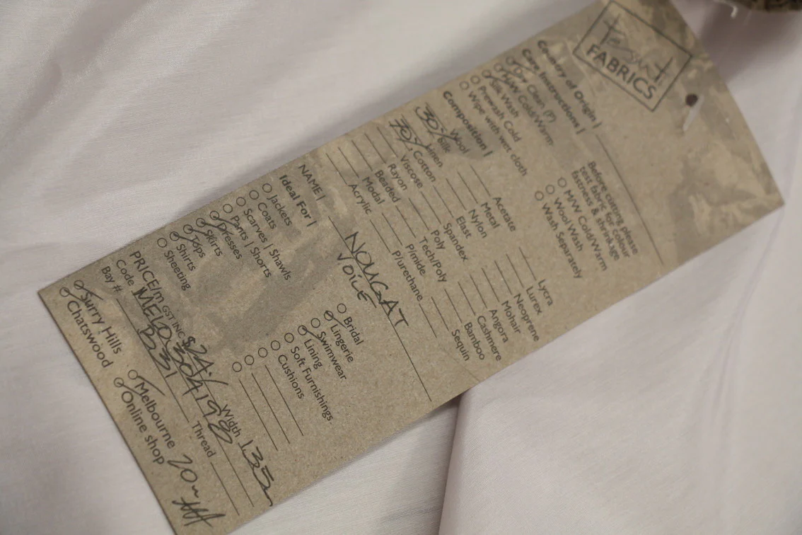 Nougat Cotton/Silk Voile - Image 3
