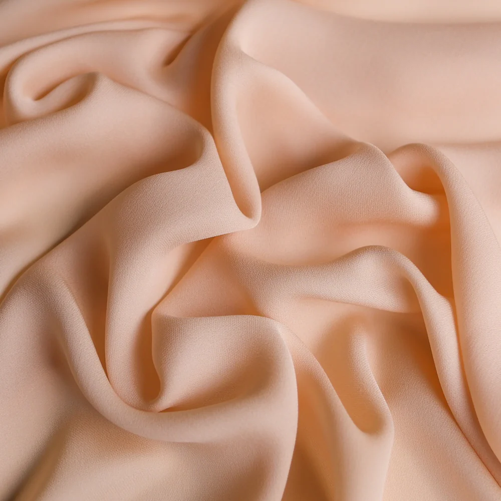 Nude Silk Double Georgette - Image 2