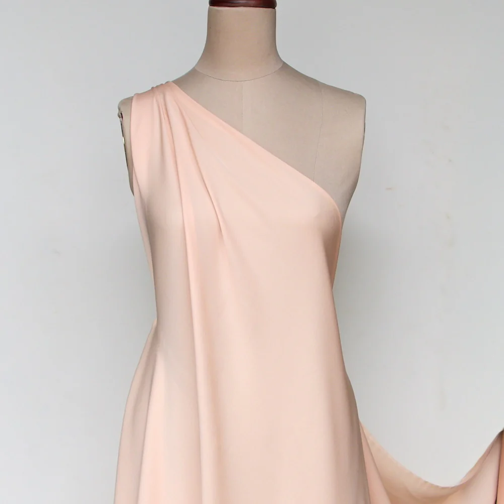 Nude Silk Double Georgette - Image 3