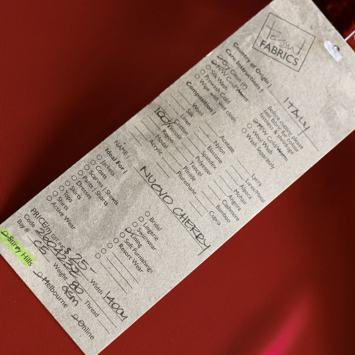 Nuovo Cherry Lining - Image 3