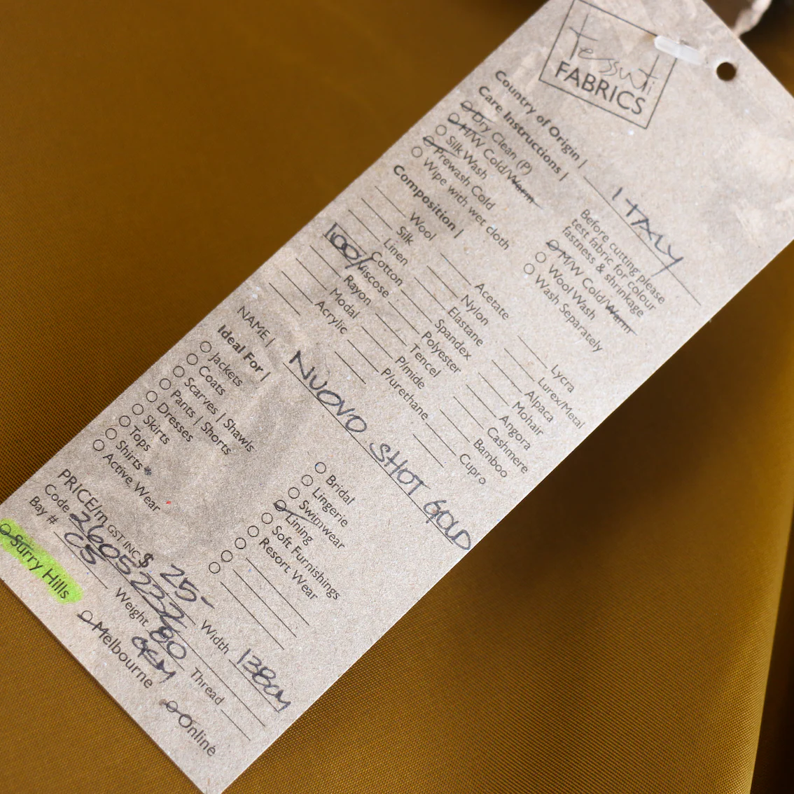 Shot Gold/Black- Fancy Lining - Image 3