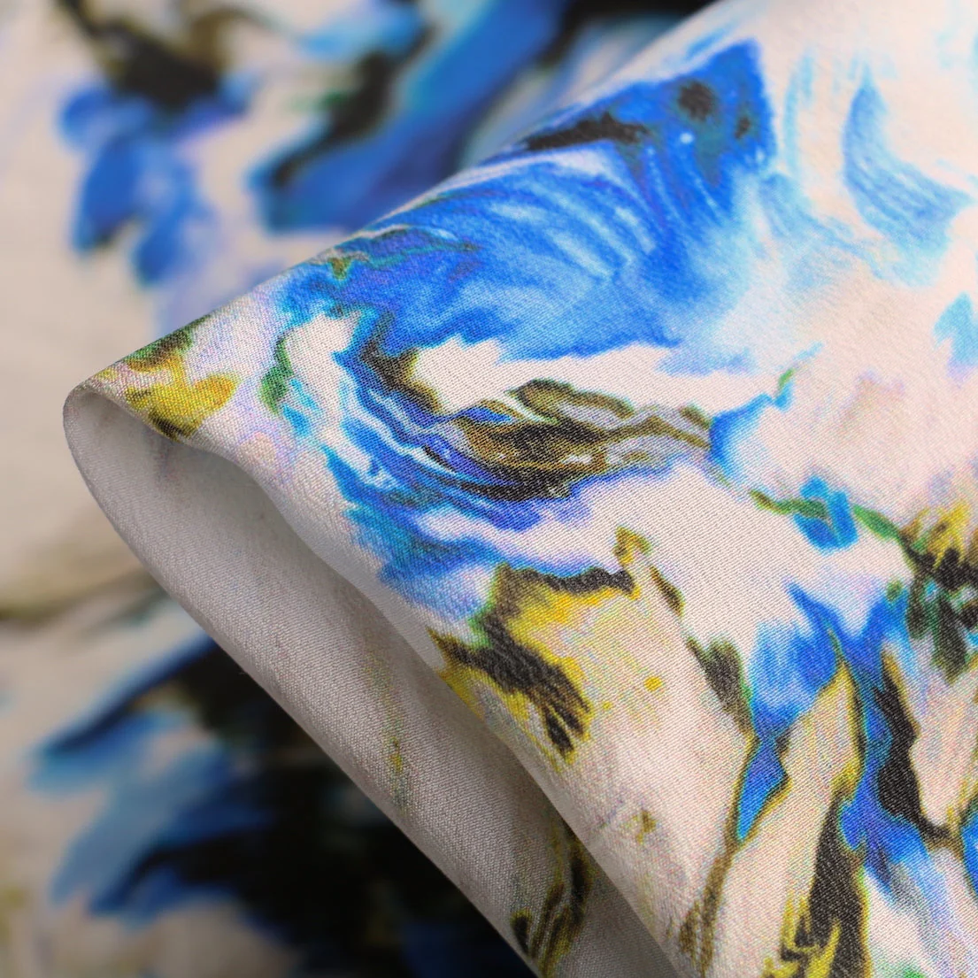 Ocean Currents - Silk Crepe De Chine