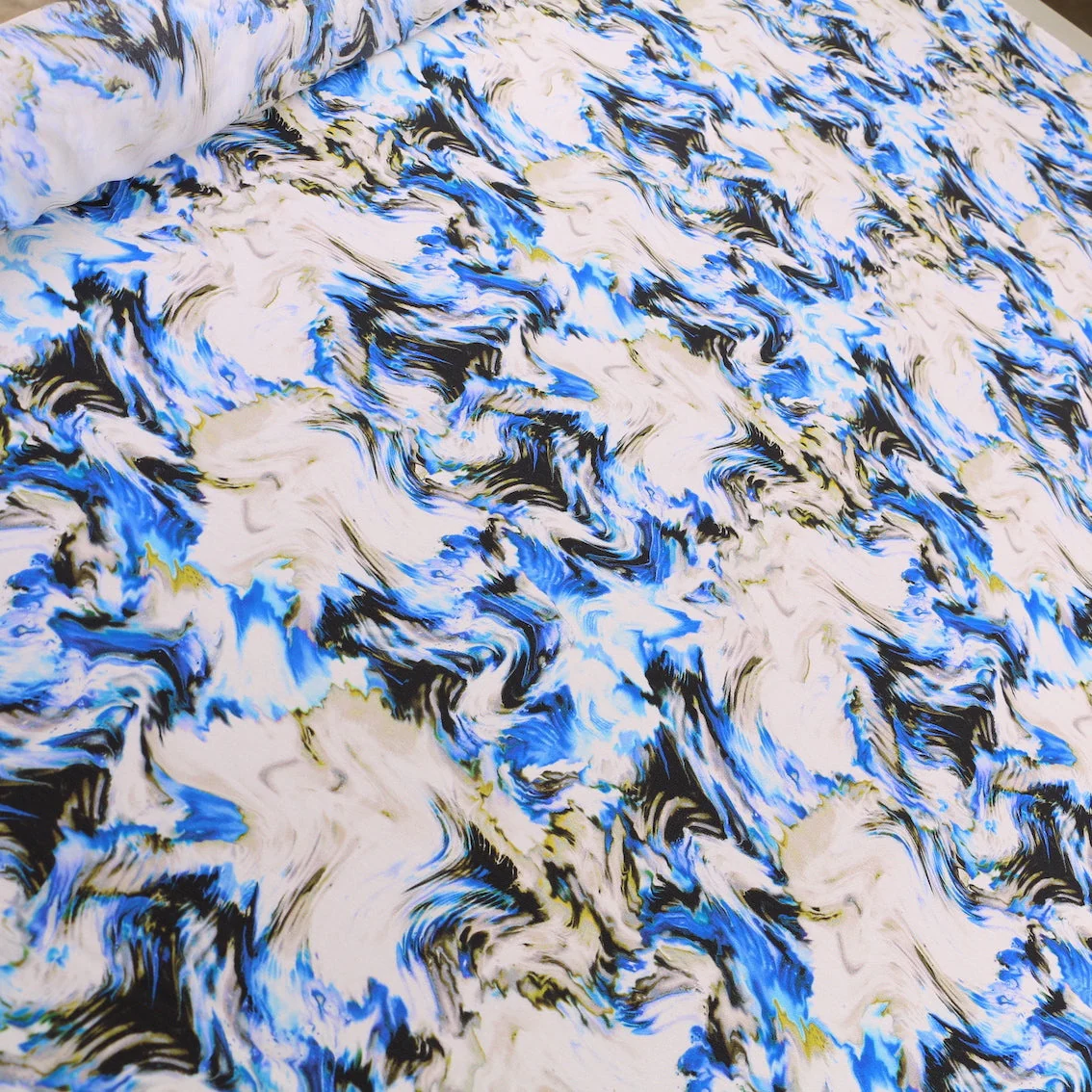 Ocean Currents - Silk Crepe De Chine - Image 4