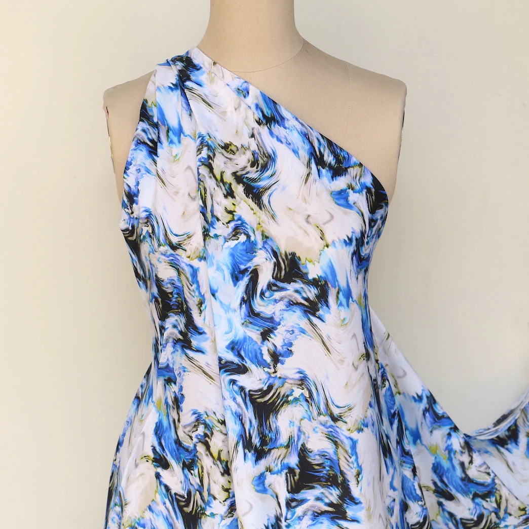 Ocean Currents - Silk Crepe De Chine - Image 6