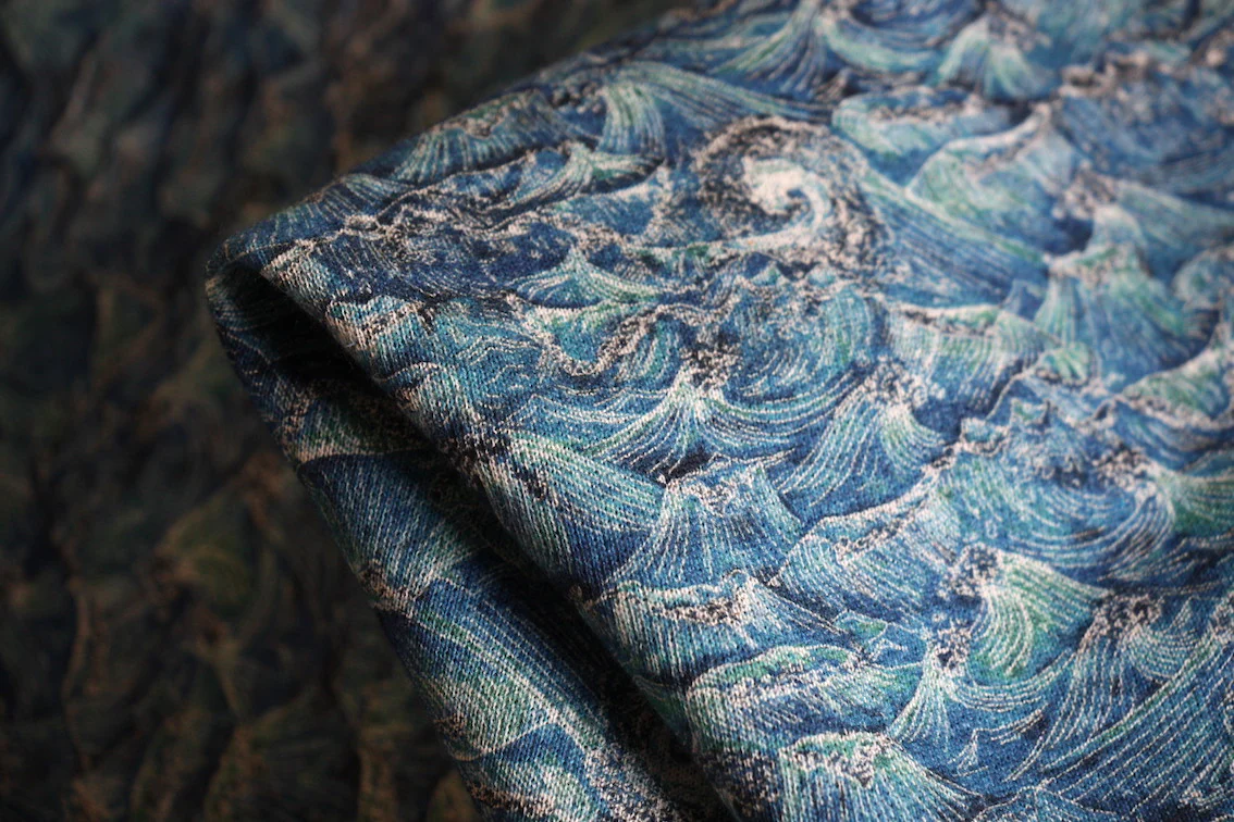 Ocean Indigo - Murray Loopback Fleece - Liberty Fabrics