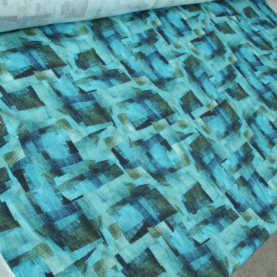 Ocean Ways Washed Printed Linen - Image 5