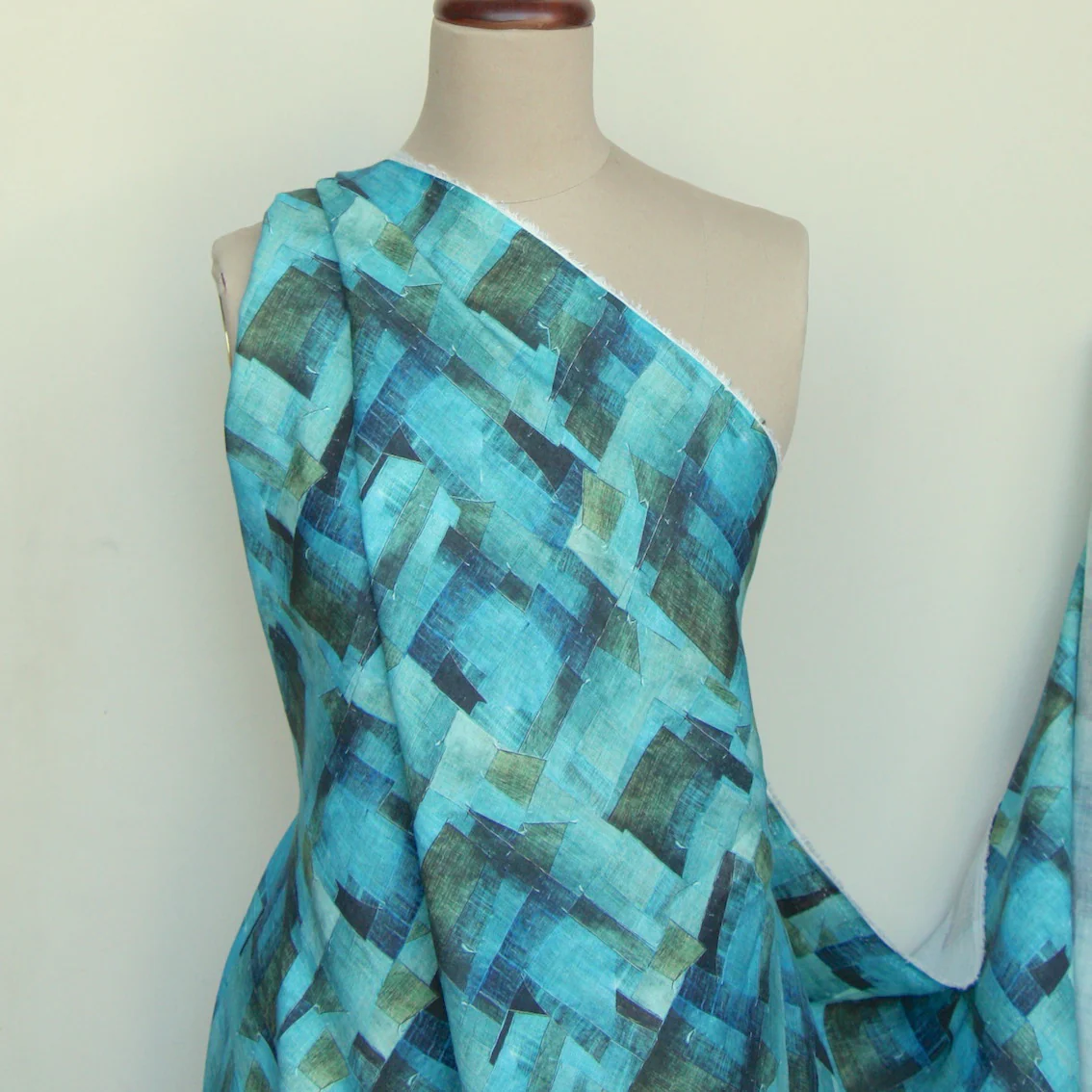 Ocean Ways Washed Printed Linen - Image 6