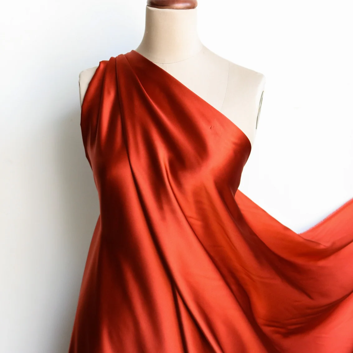 Ochre Silk Satin - 19mm - Image 4