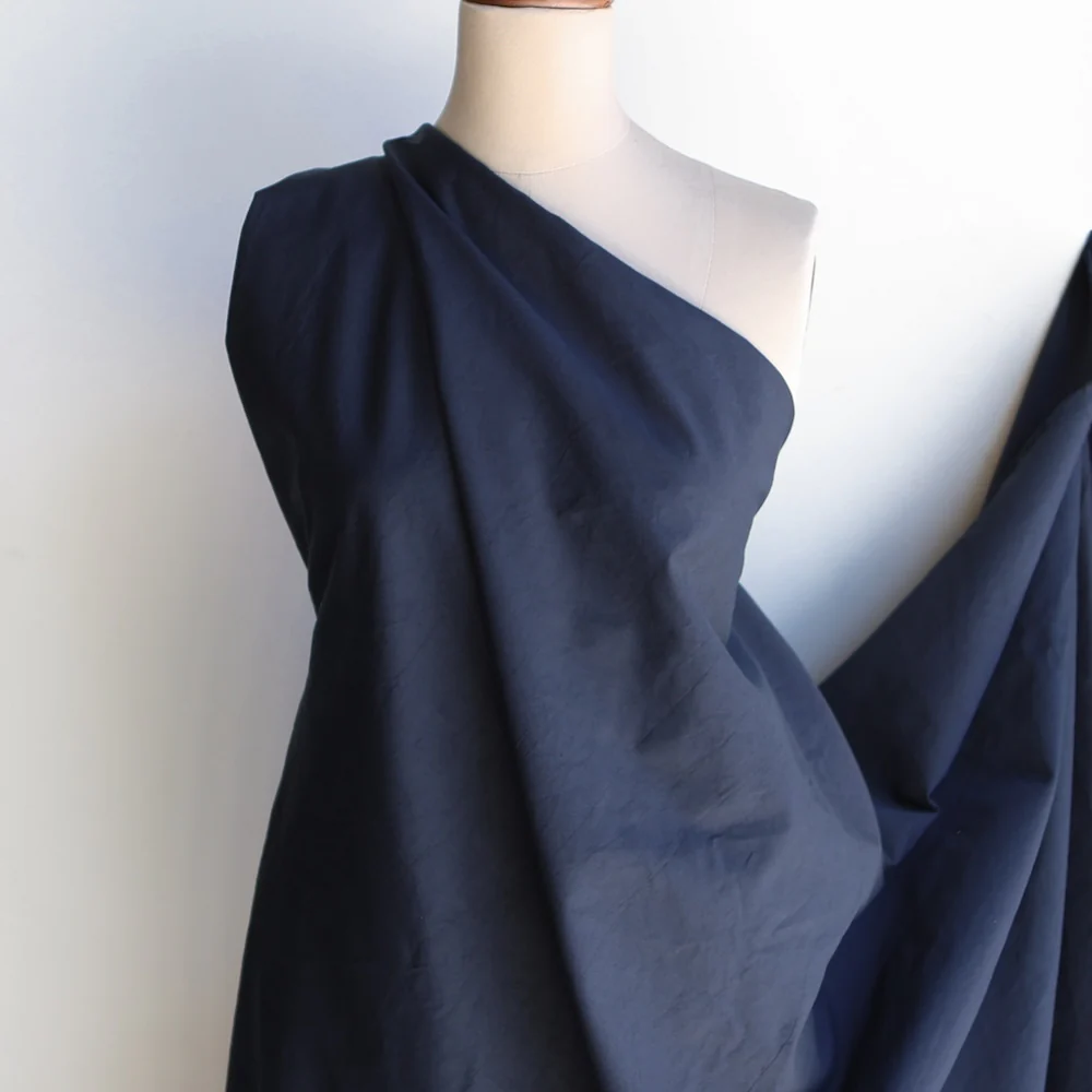 Ojay Navy - Cotton/Linen Drill - Image 5