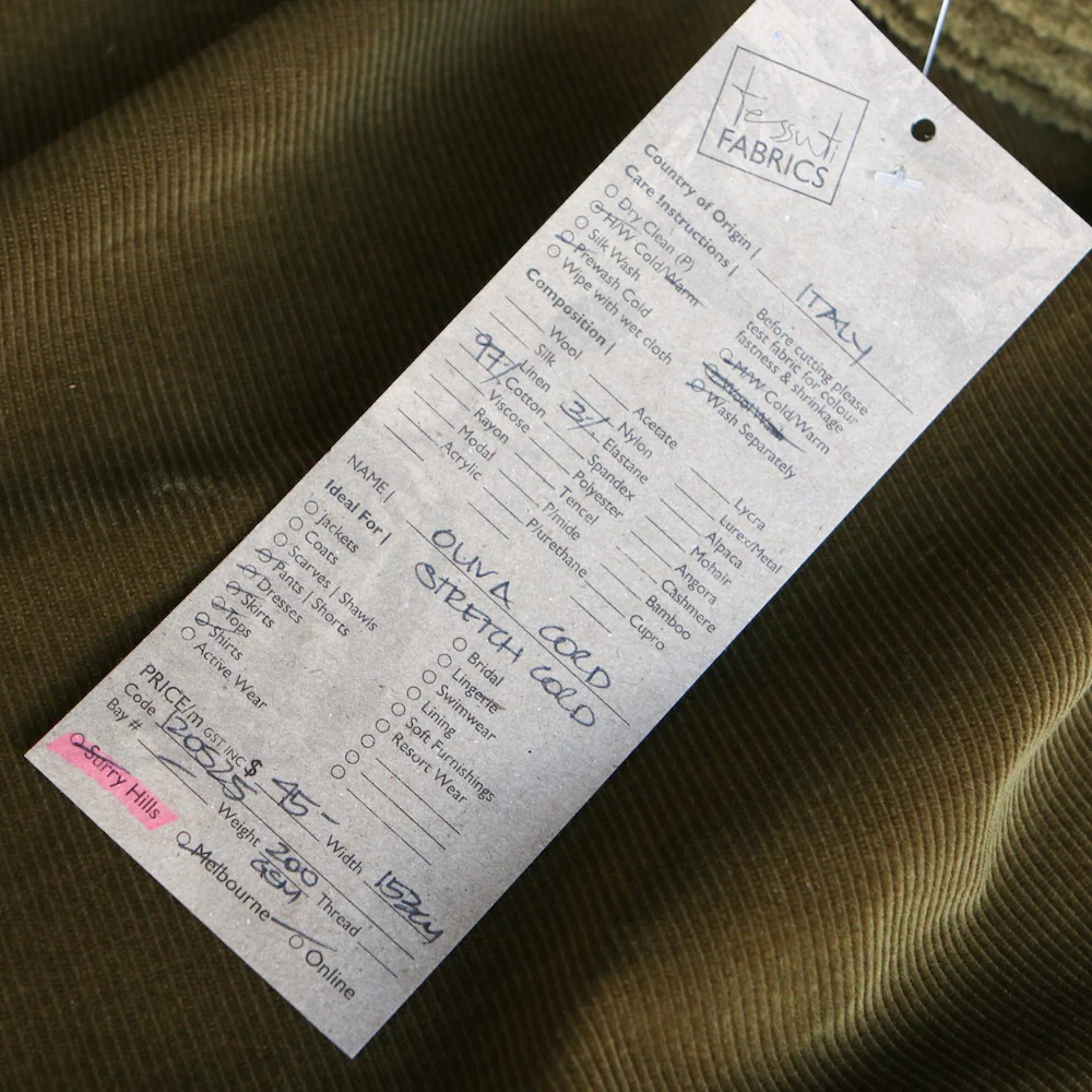 Oliva Cord - Stretch Corduroy - Image 3