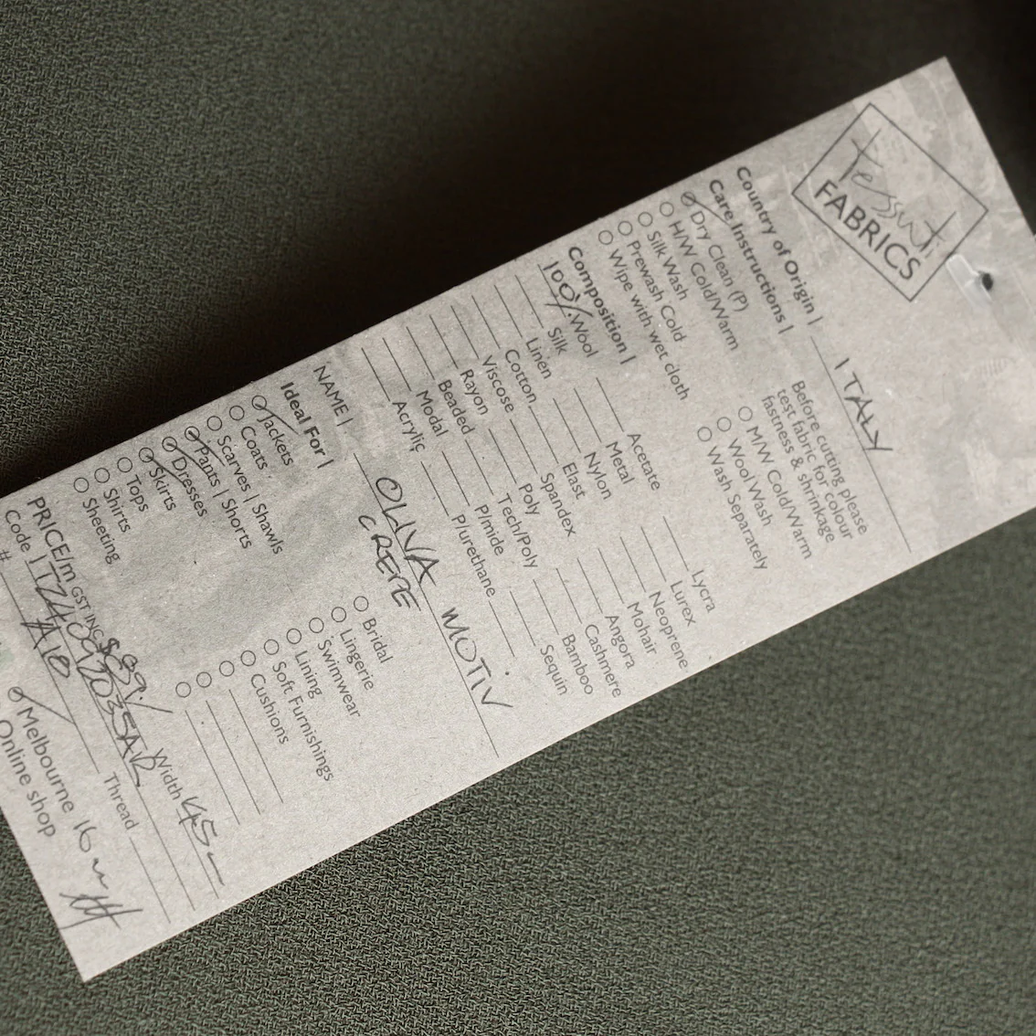 Oliva Motiv Crepe - Image 3