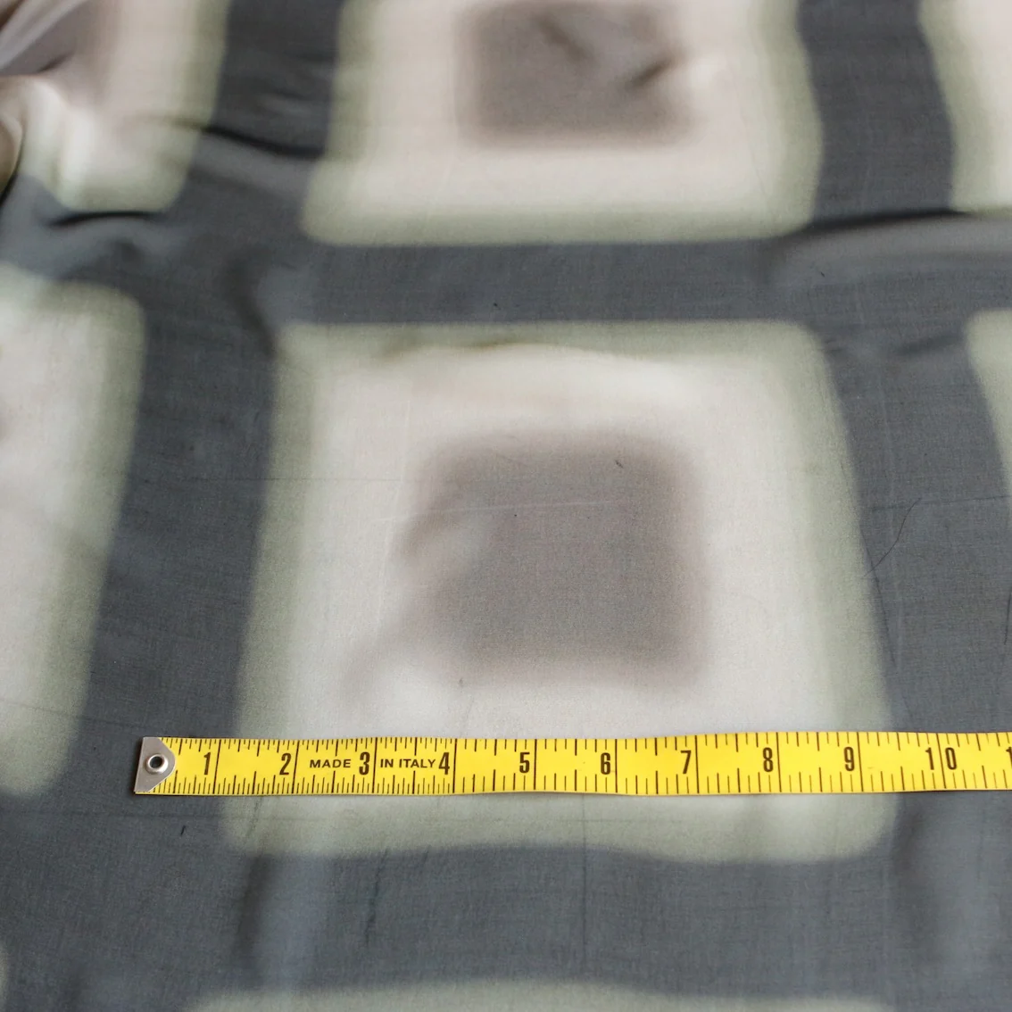 Ombre Check Nero Silk Georgette - Image 3