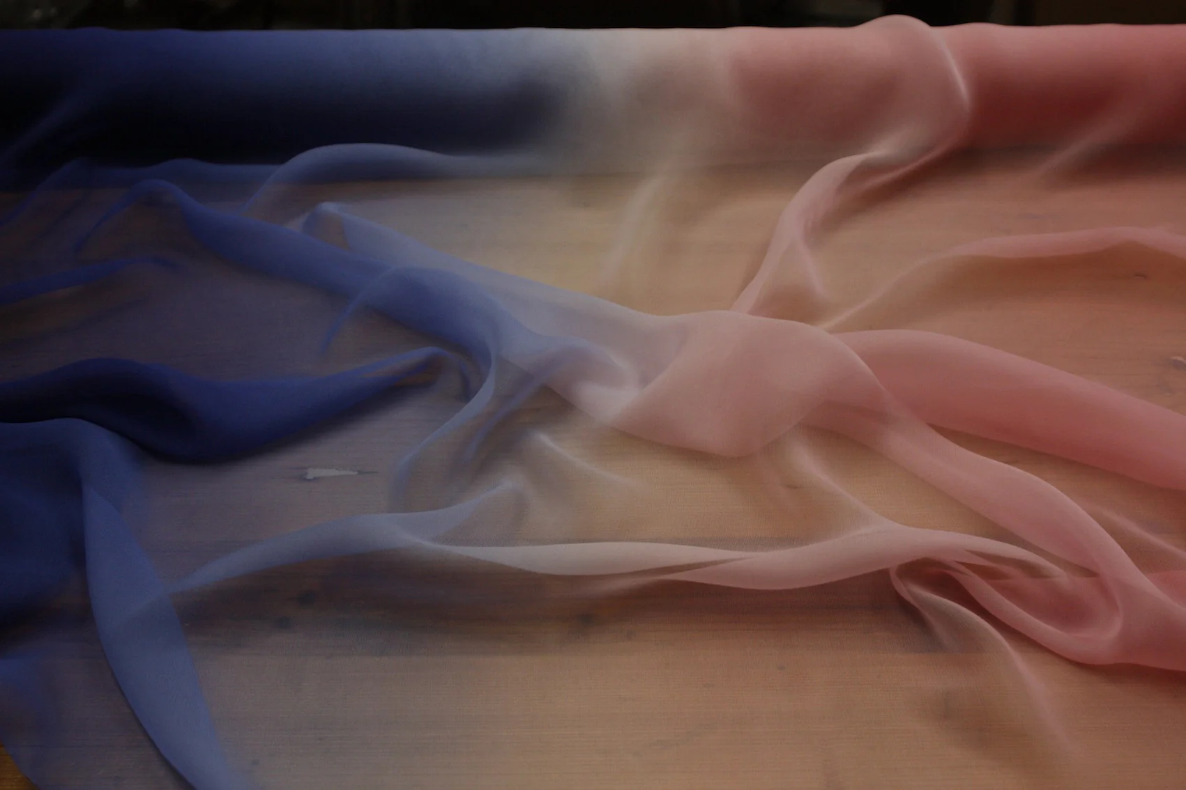 Ombre Pink/Blue Georgette - Image 4