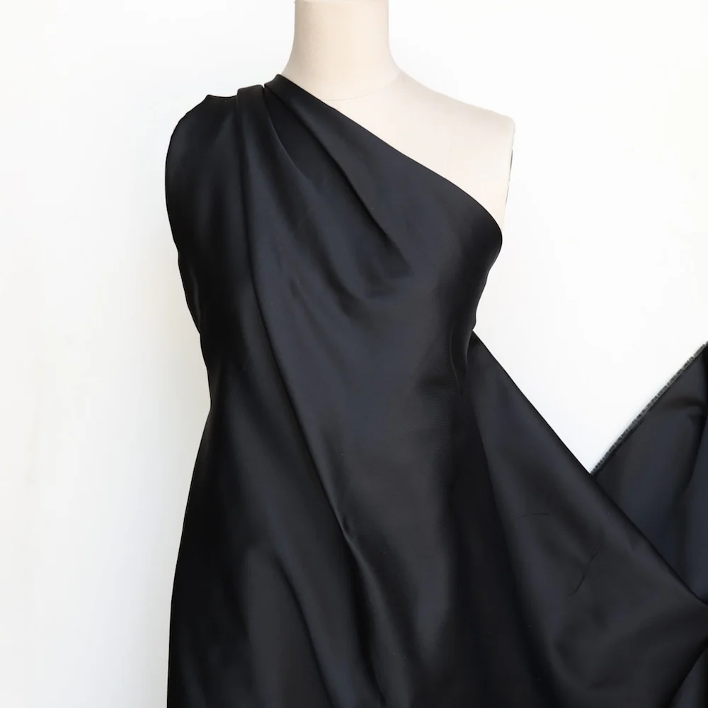 Onyx Diagonal Twill Silk - Double Sided - Image 4