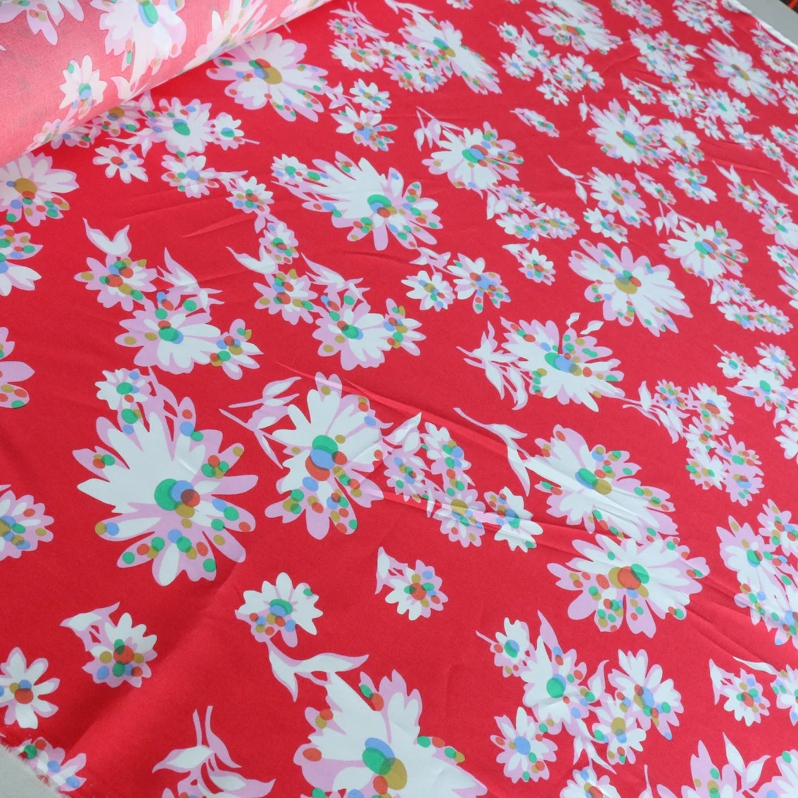 Optic Floral Red - Liberty Tana Lawn™ - Image 3