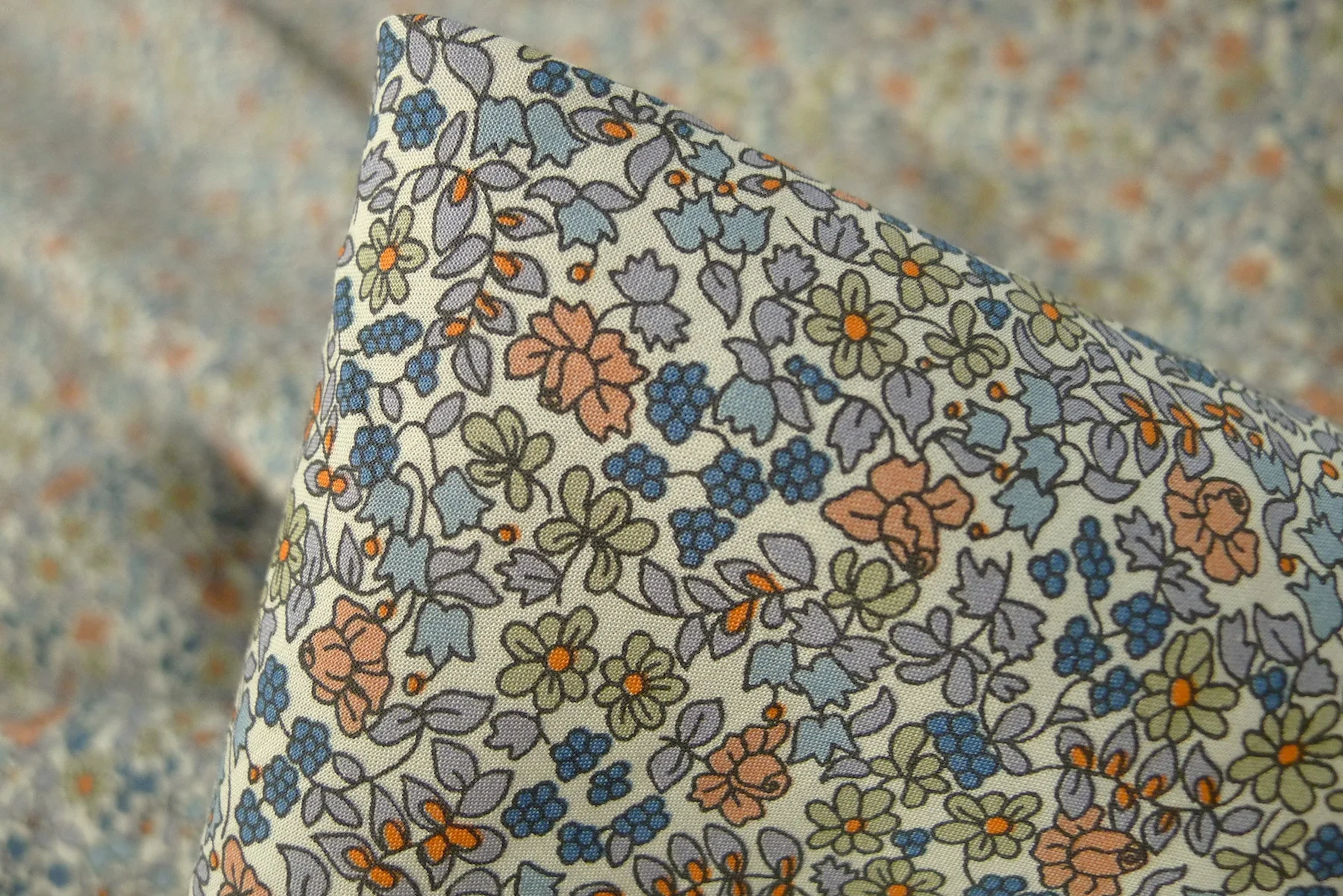Orange Emilia's Flowers - Tana Lawn