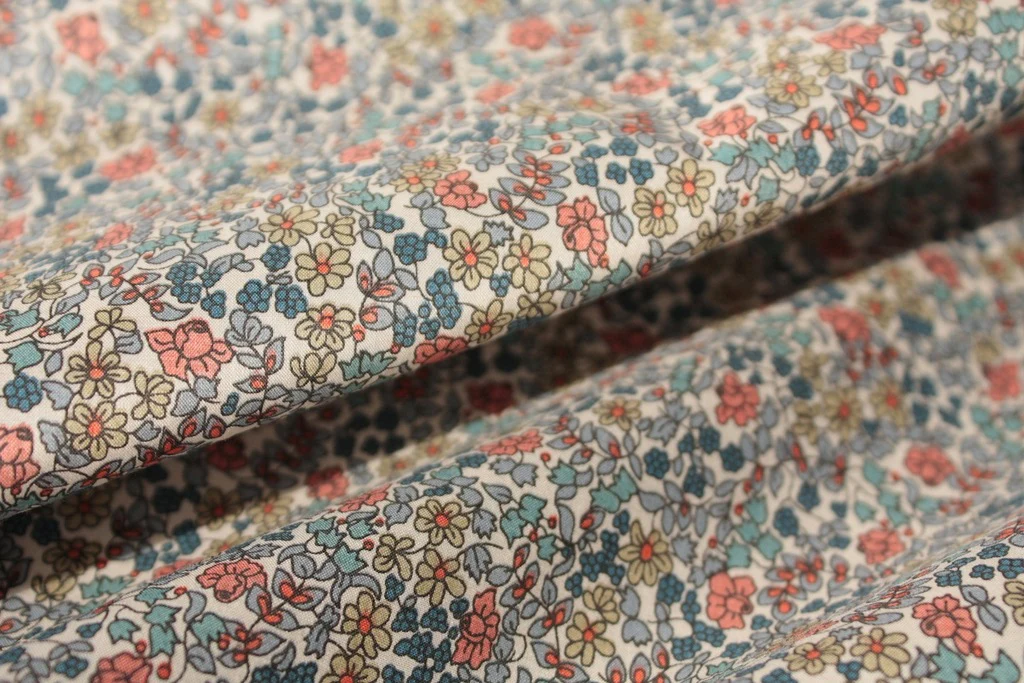 Orange Emilia's Flowers - Tana Lawn - Image 2