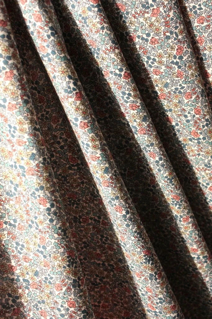 Orange Emilia's Flowers - Tana Lawn - Image 4