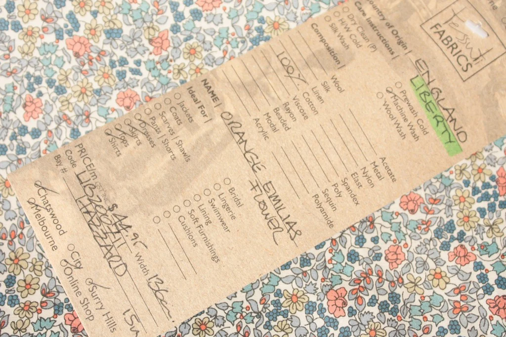 Orange Emilia's Flowers - Tana Lawn - Image 5