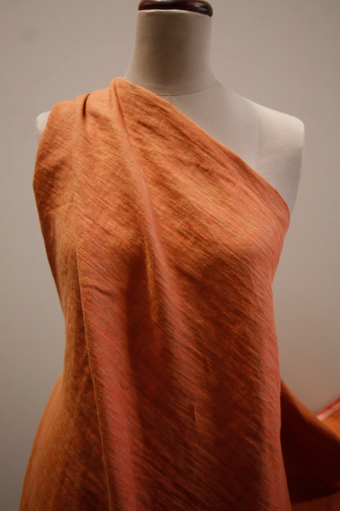 Orange Terra Yarn Dyed Linen - Image 4