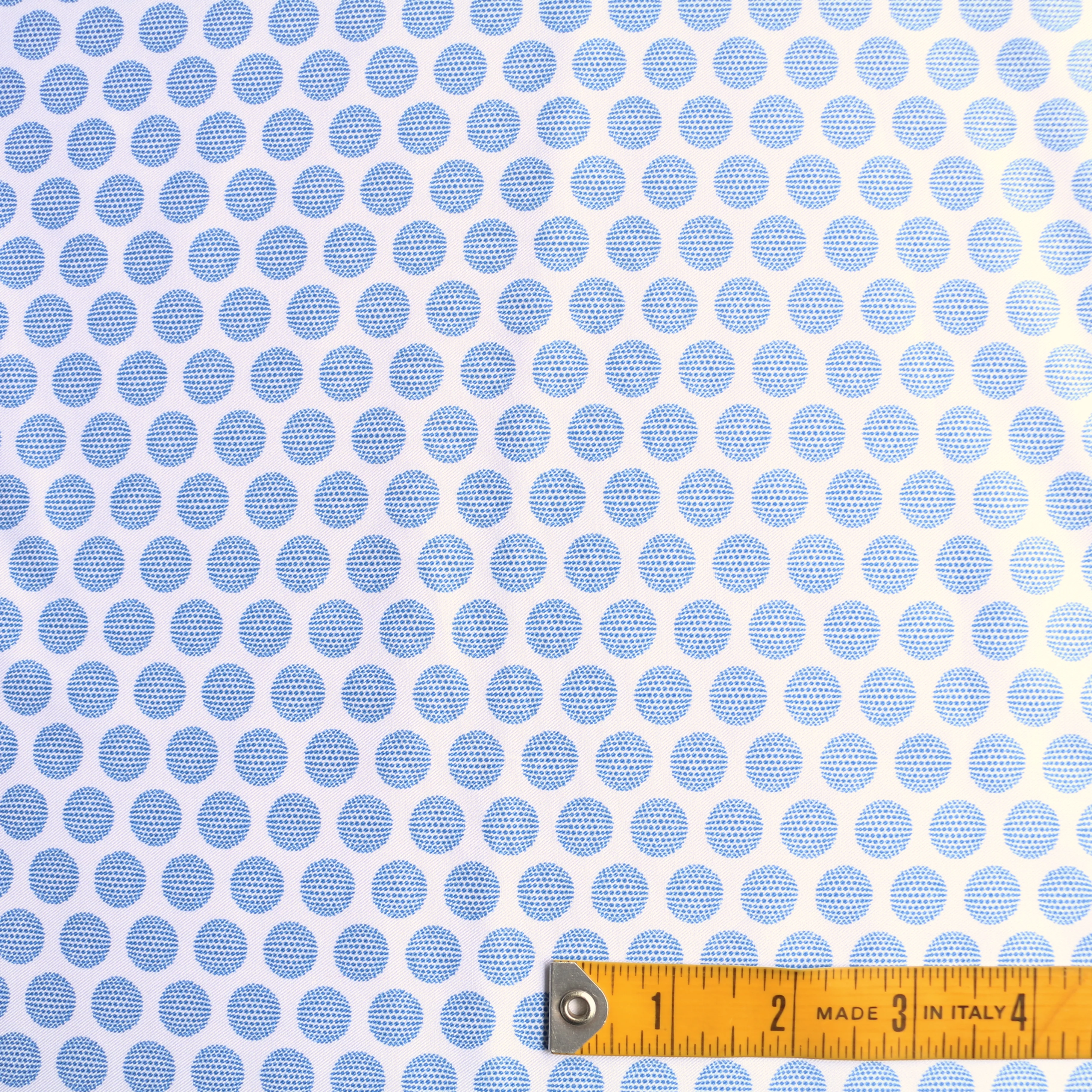Orb Blue Cotton Shirting - Image 3