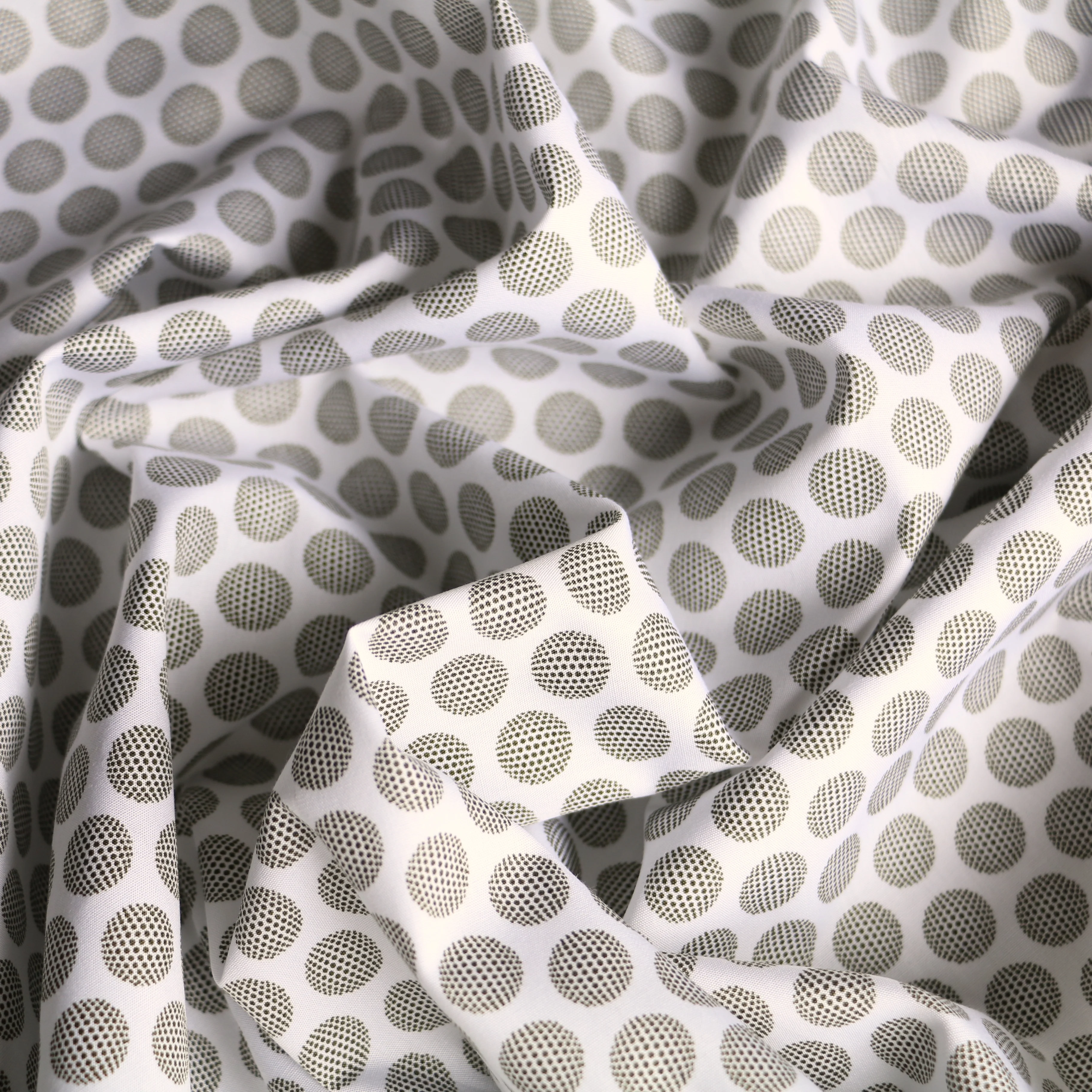 Orb Khaki Cotton Shirting - Image 2