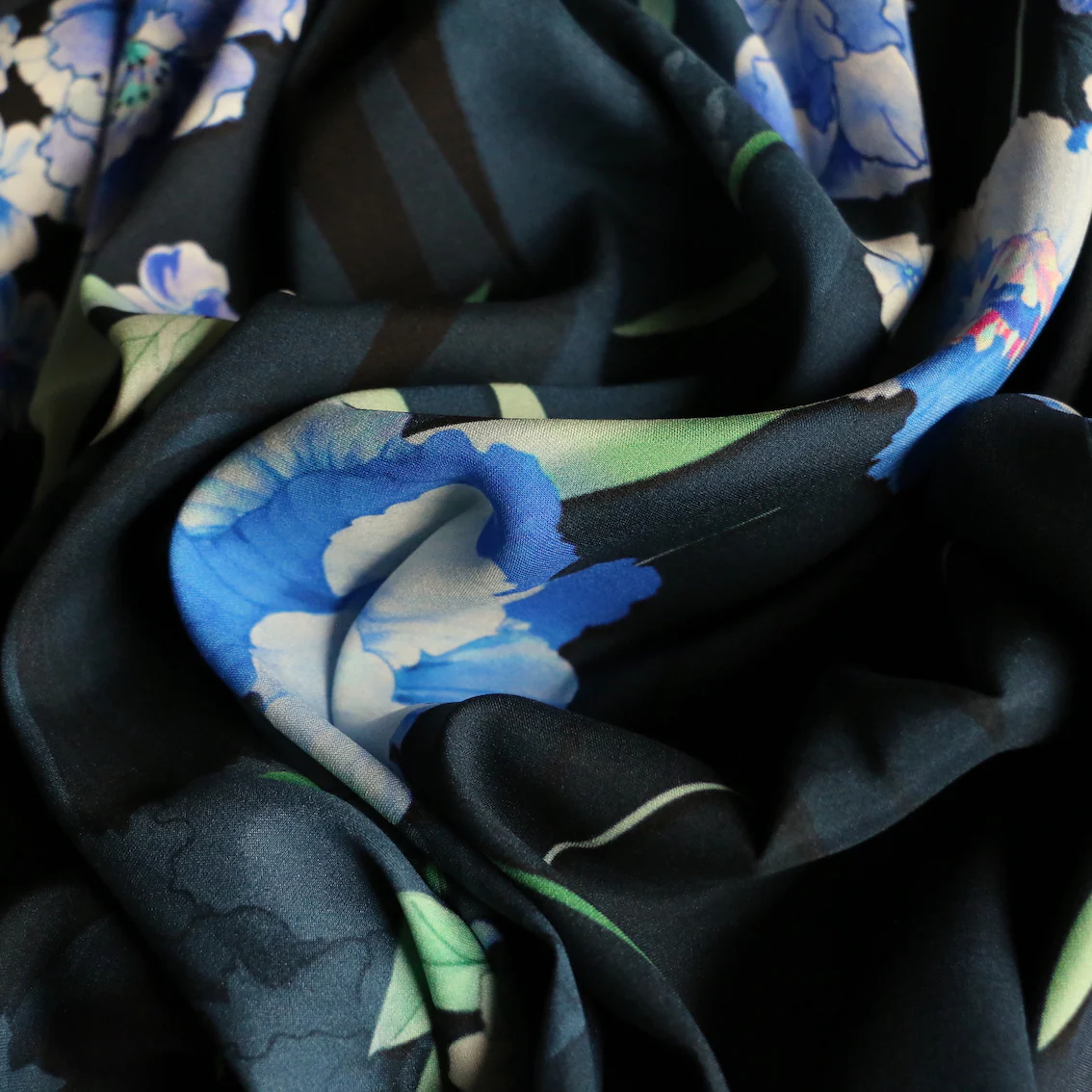 Orchid Blu Silk Satin - Panel Print - Image 2