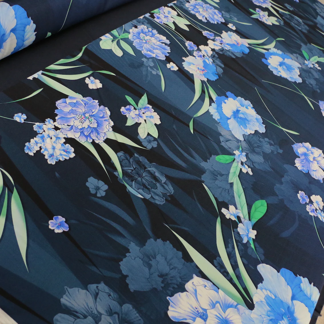 Orchid Blu Silk Satin - Panel Print - Image 4
