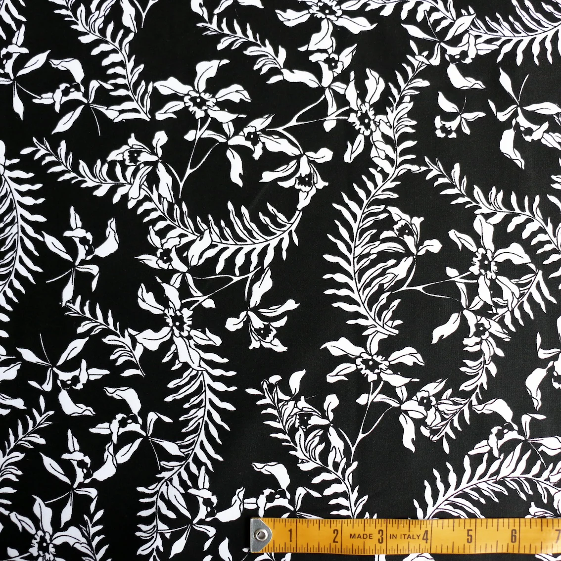 Orchidea Nero Stretch Cotton - Image 3