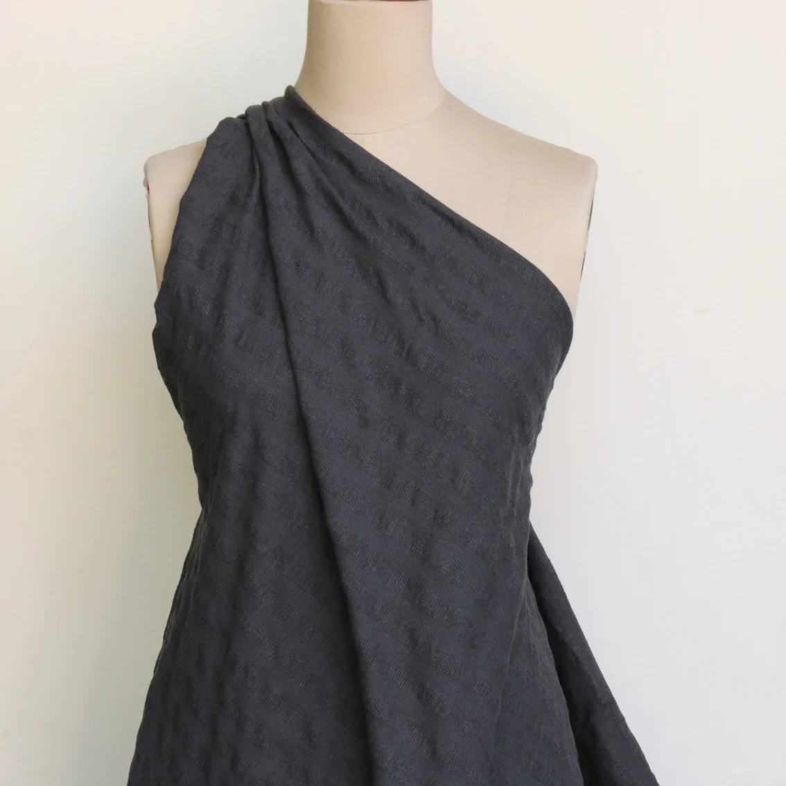 Orie Grey Check Brushed Cotton Flannel - Image 4