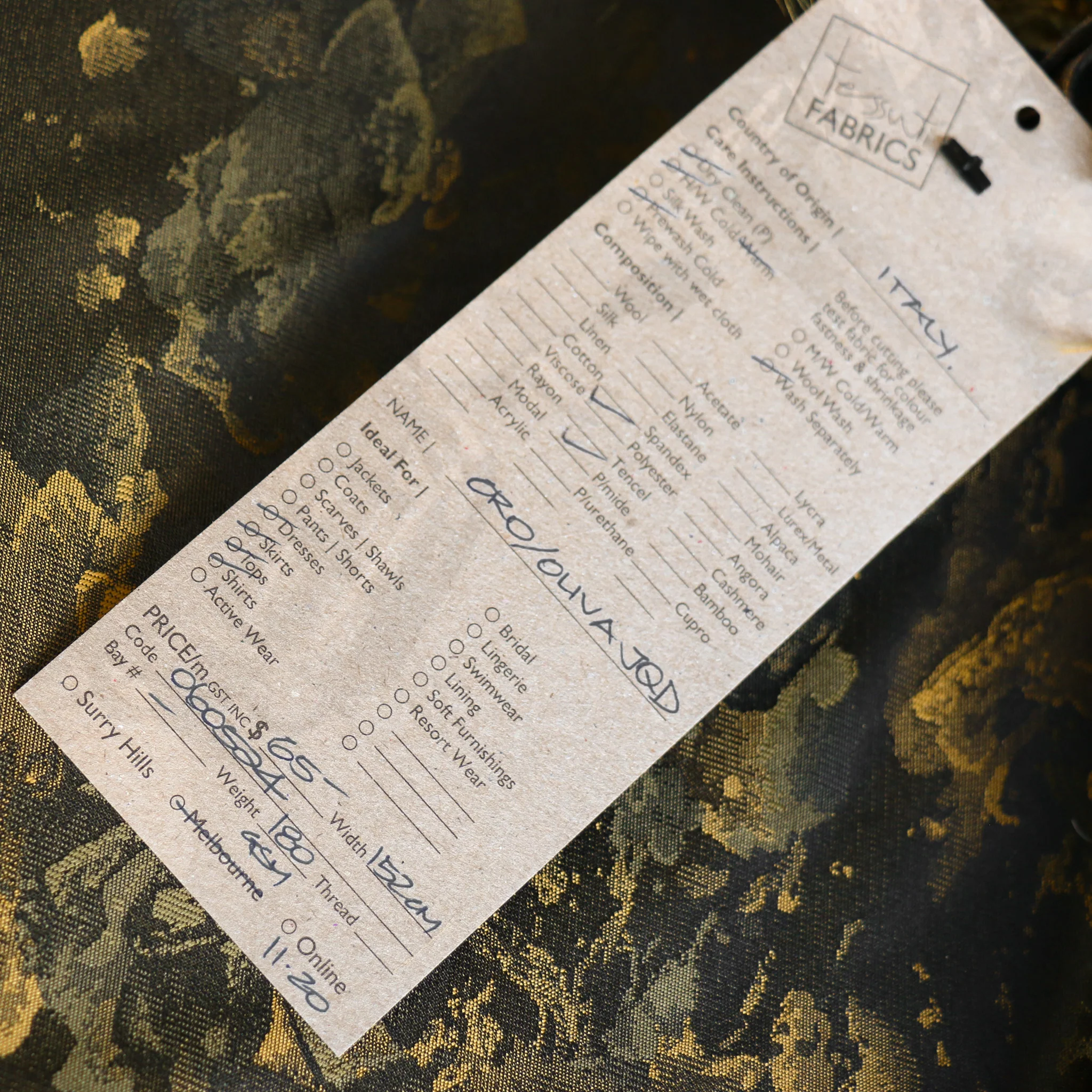 Oro/Oliva Jacquard - Image 4