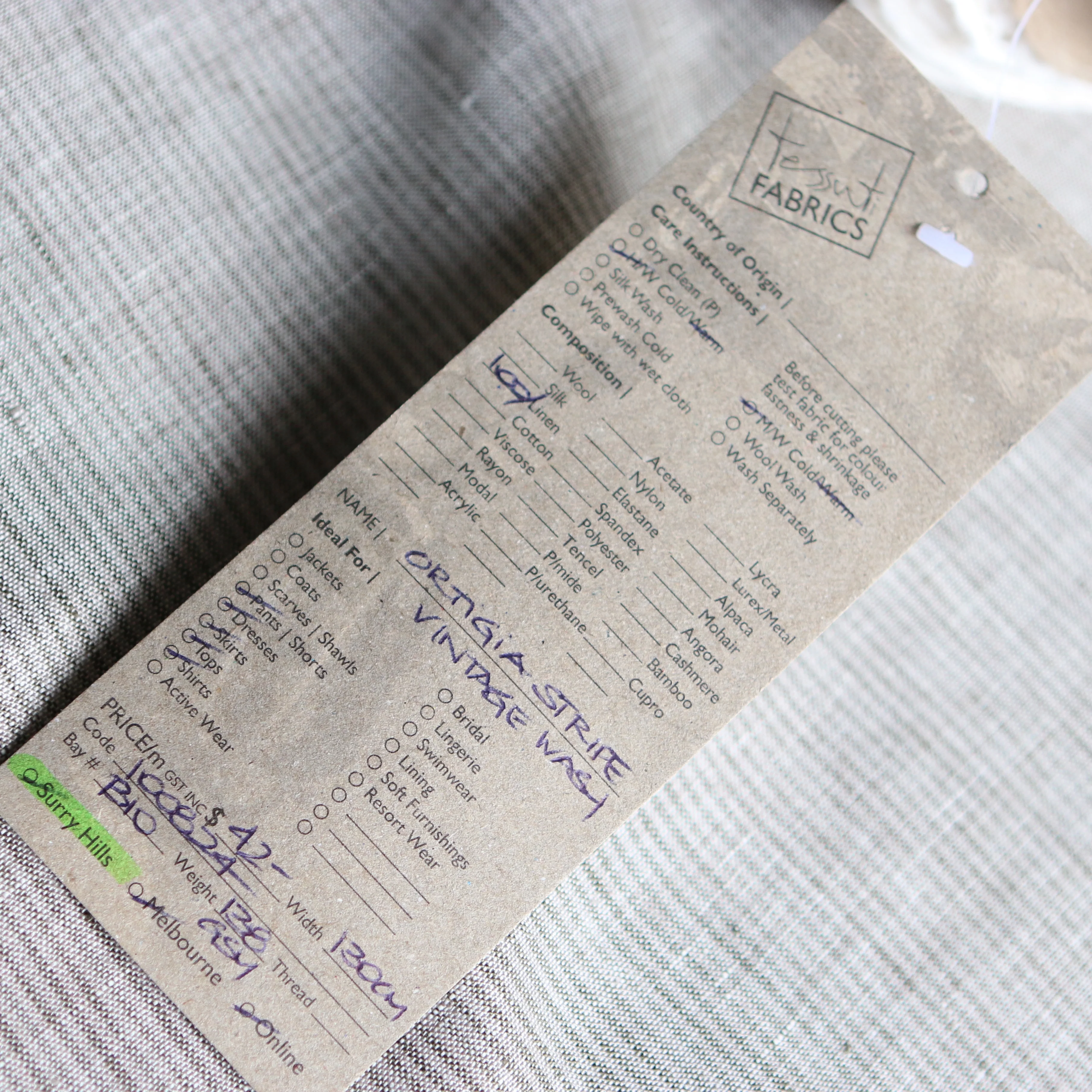 Ortigia Striped Vintage Wash Linen - Image 3