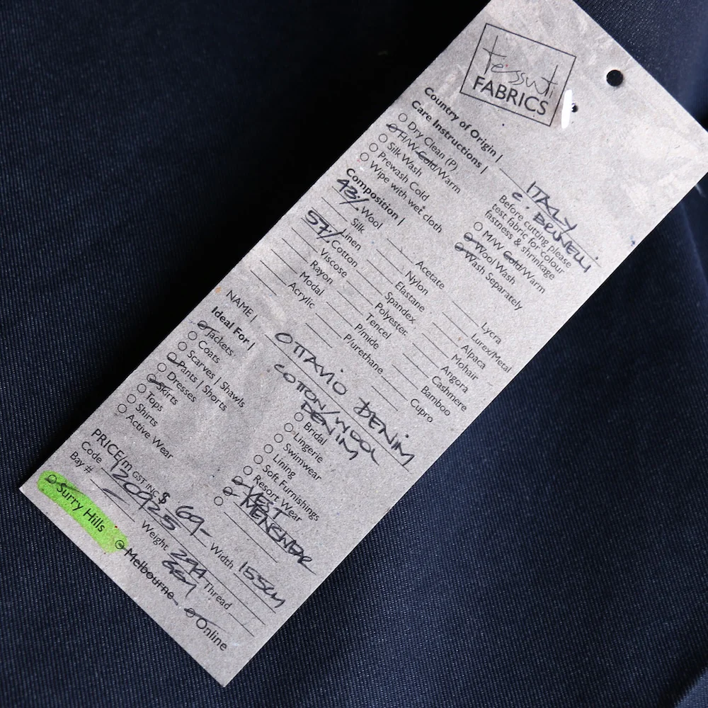 Ottavio Denim - Cotton/Wool - Image 3