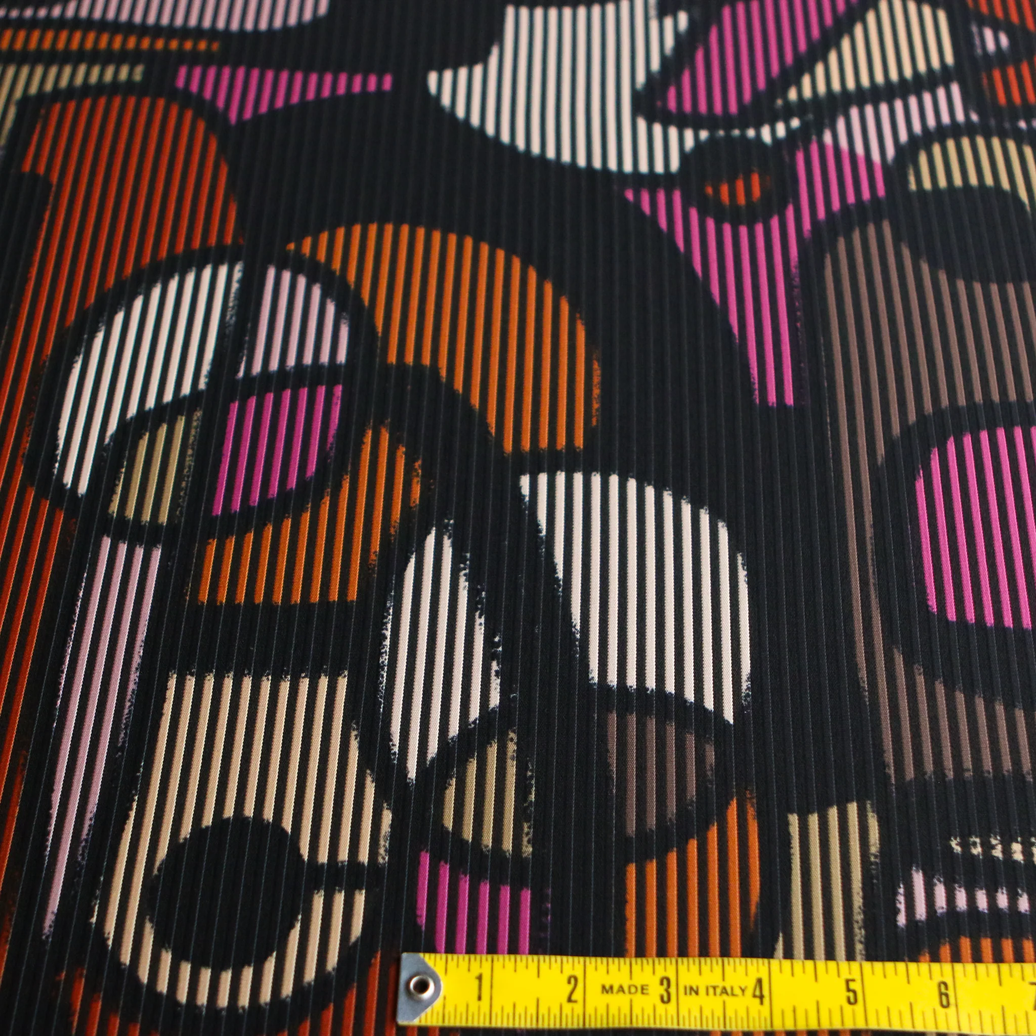 Pablo's Art Orange/Walnut/Pink Textured Knit - Image 3