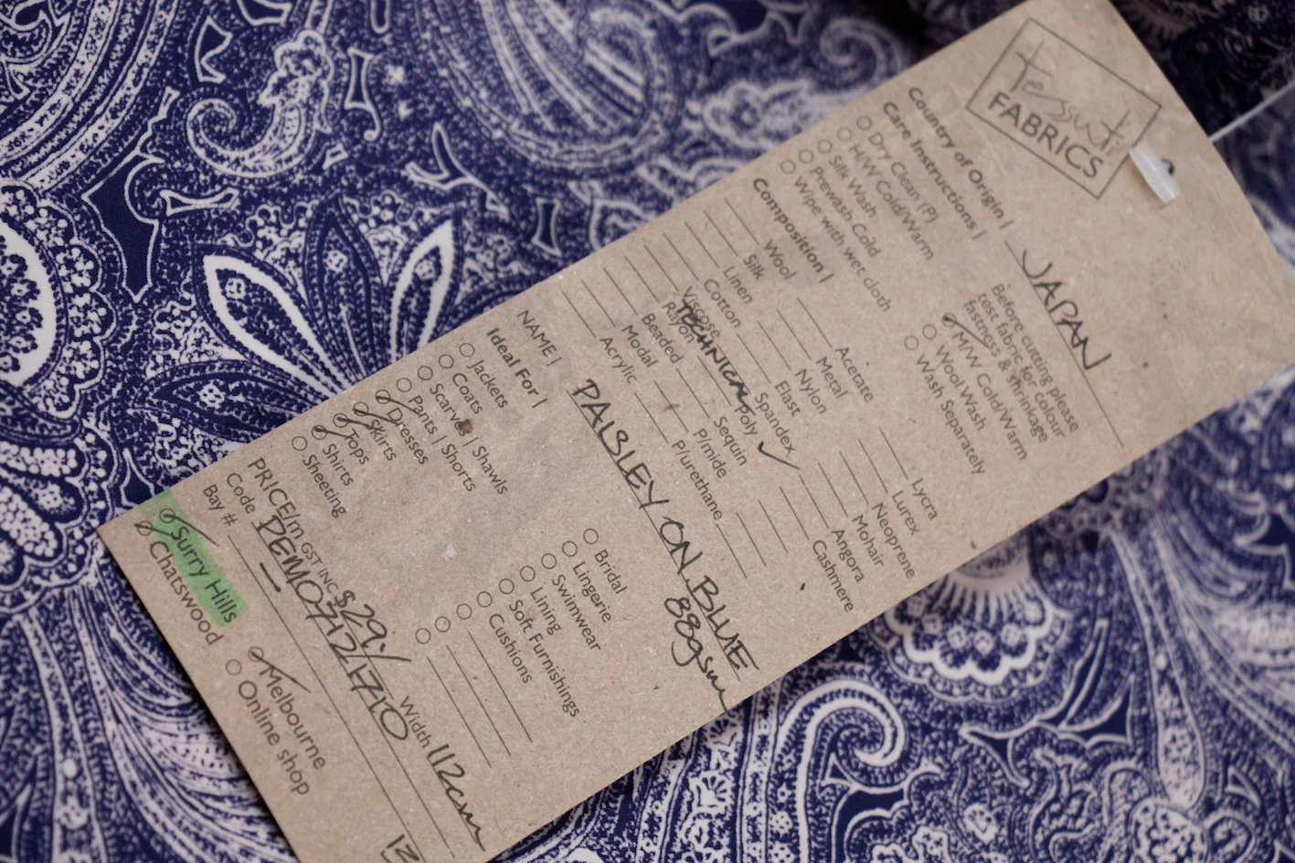 Paisley On Blue - Image 3
