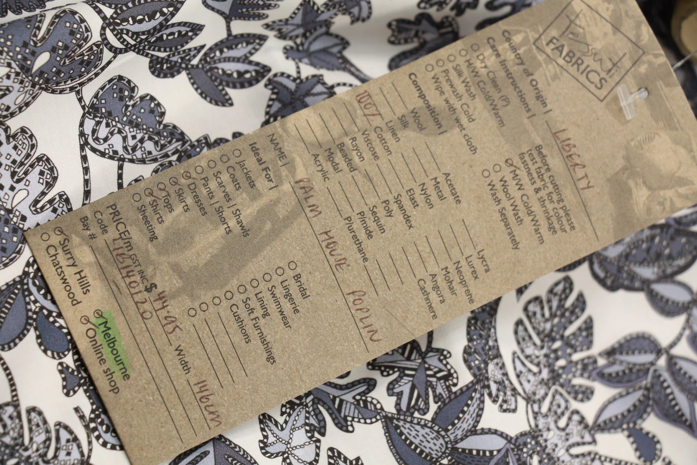 Palm House Poplin - Liberty Fabrics - Image 5