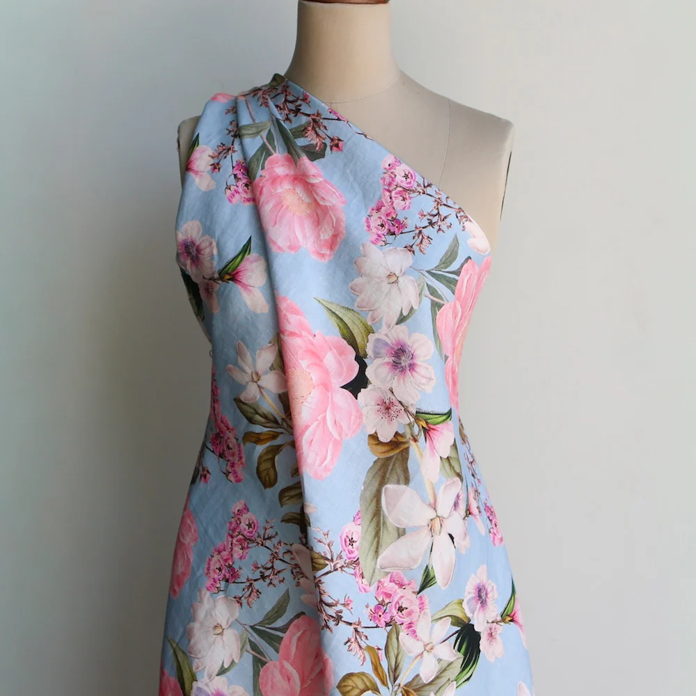 Pastel Botanica - Printed Linen - Image 4