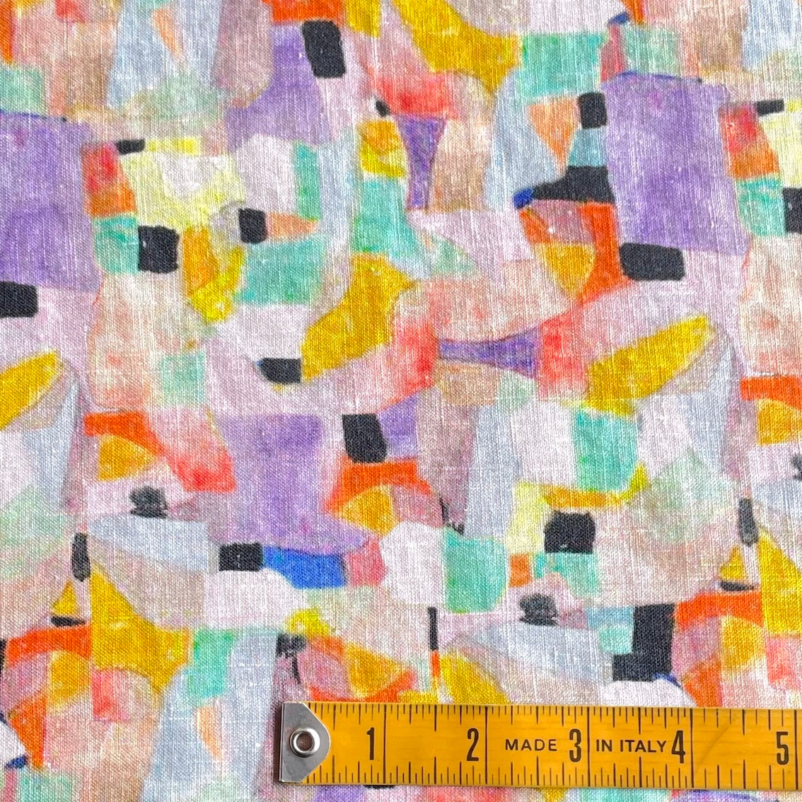 Pastello Washed Printed Linen - Image 3