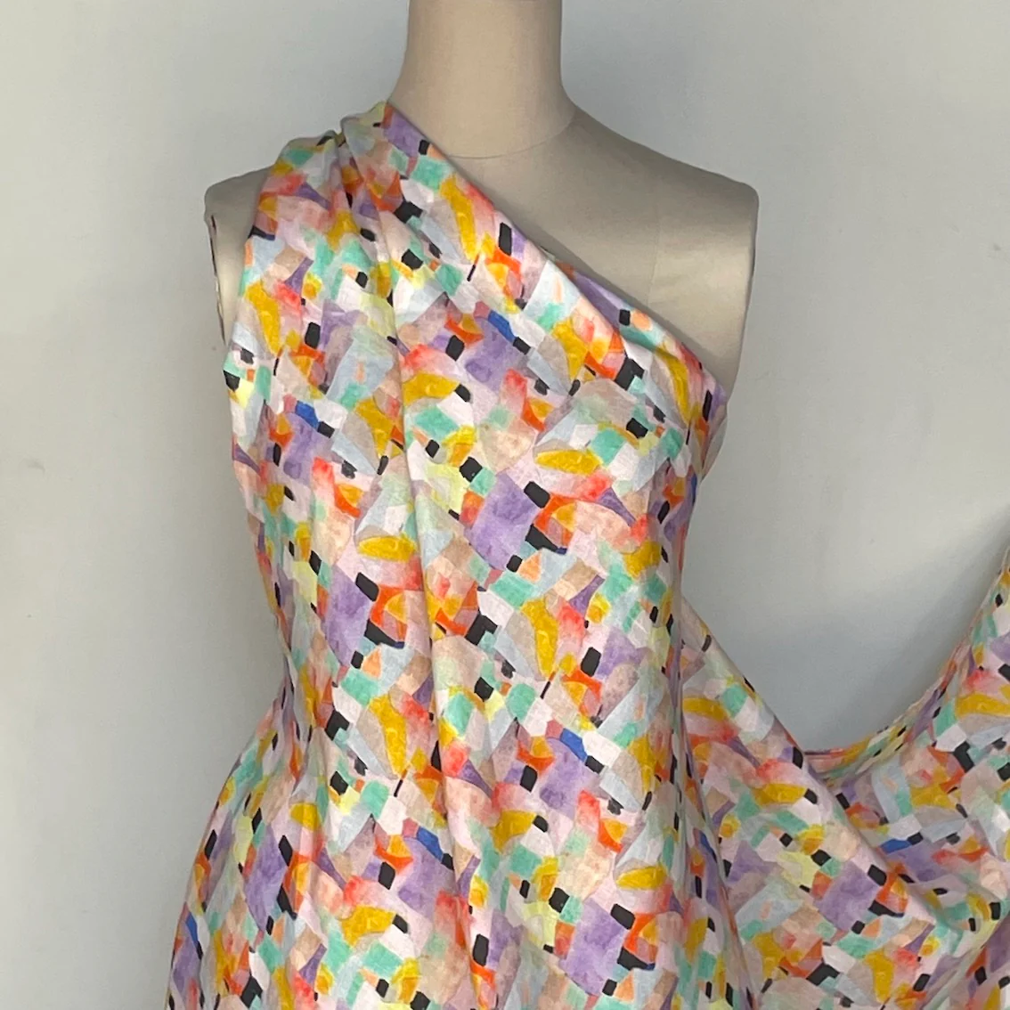 Pastello Washed Printed Linen - Image 6