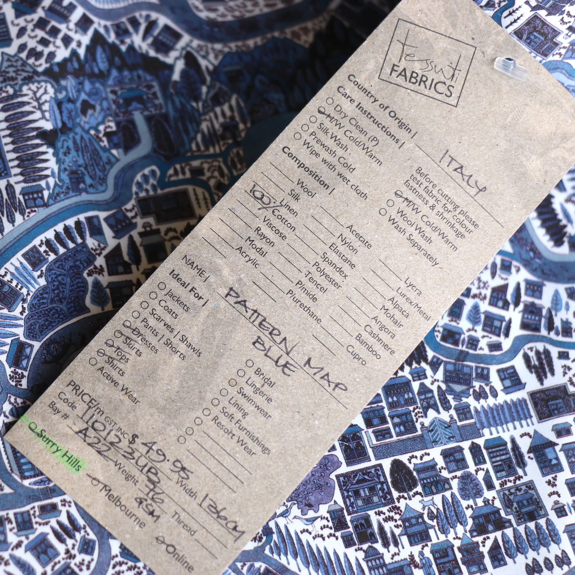 Pattern Map Blue Liberty Tana Lawn™ - Image 4