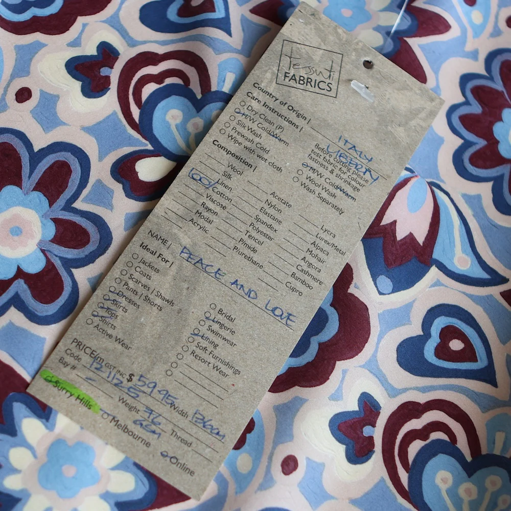 Peace And Love - Liberty Tana Lawn - Image 4