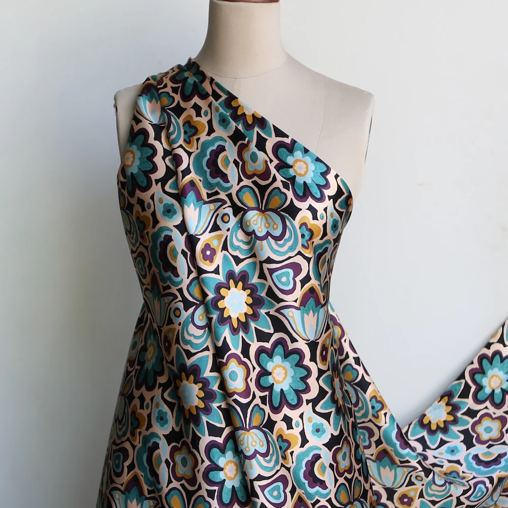 Peace and More Love  - Liberty Belgravia Silk Satin - Image 5
