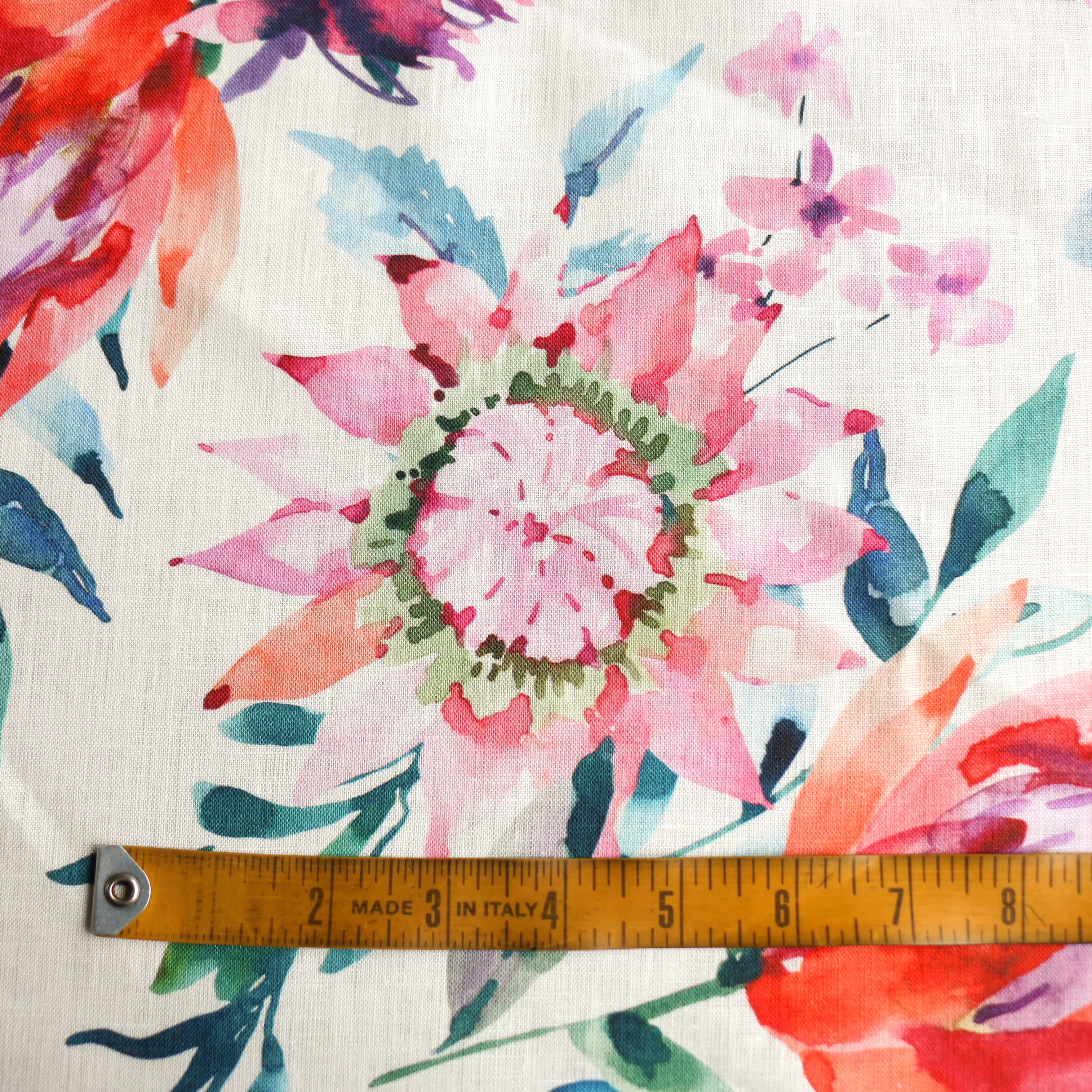 Peachy Proteas Printed Linen - Image 3