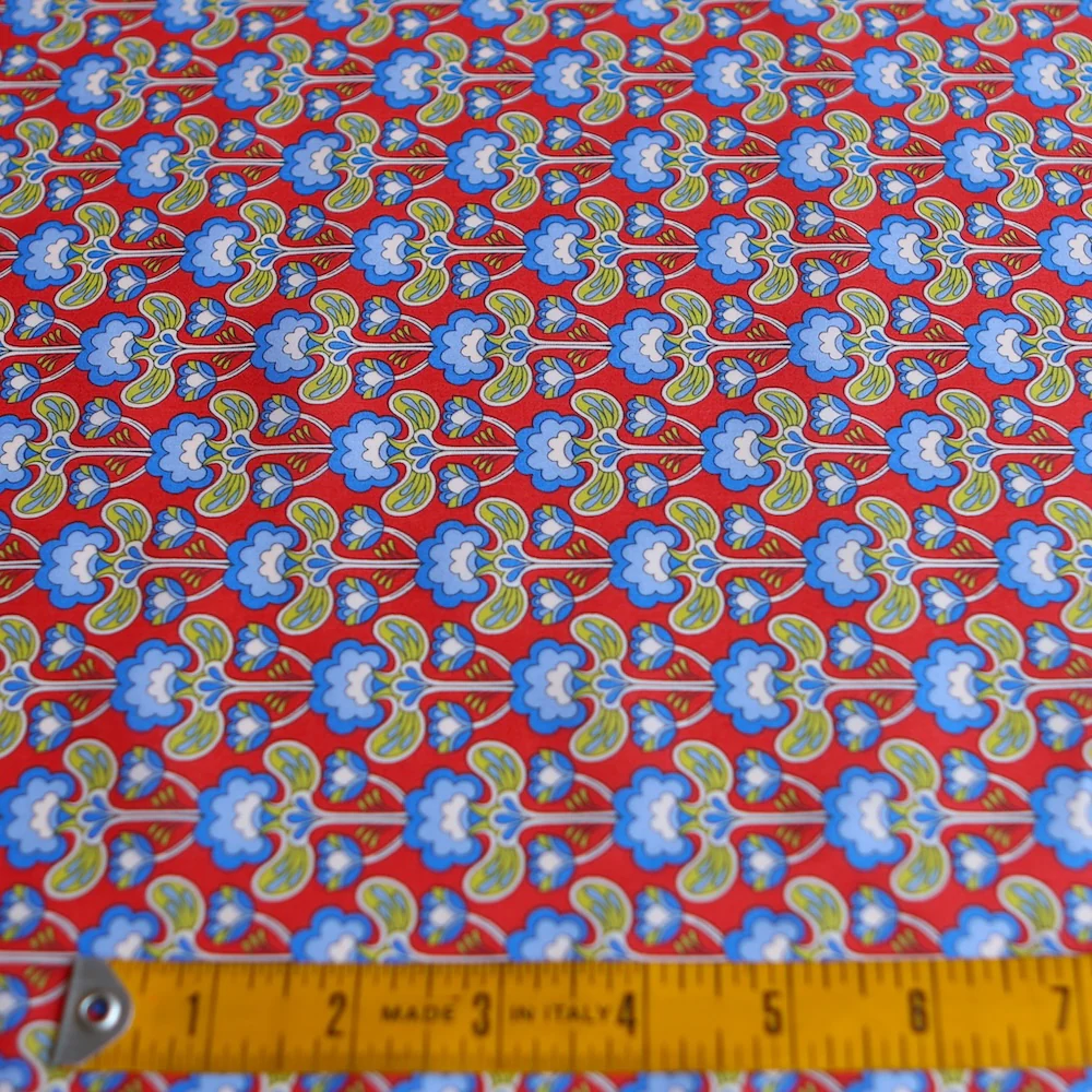 Peacock Posy Red - Liberty Tana Lawn - Image 3