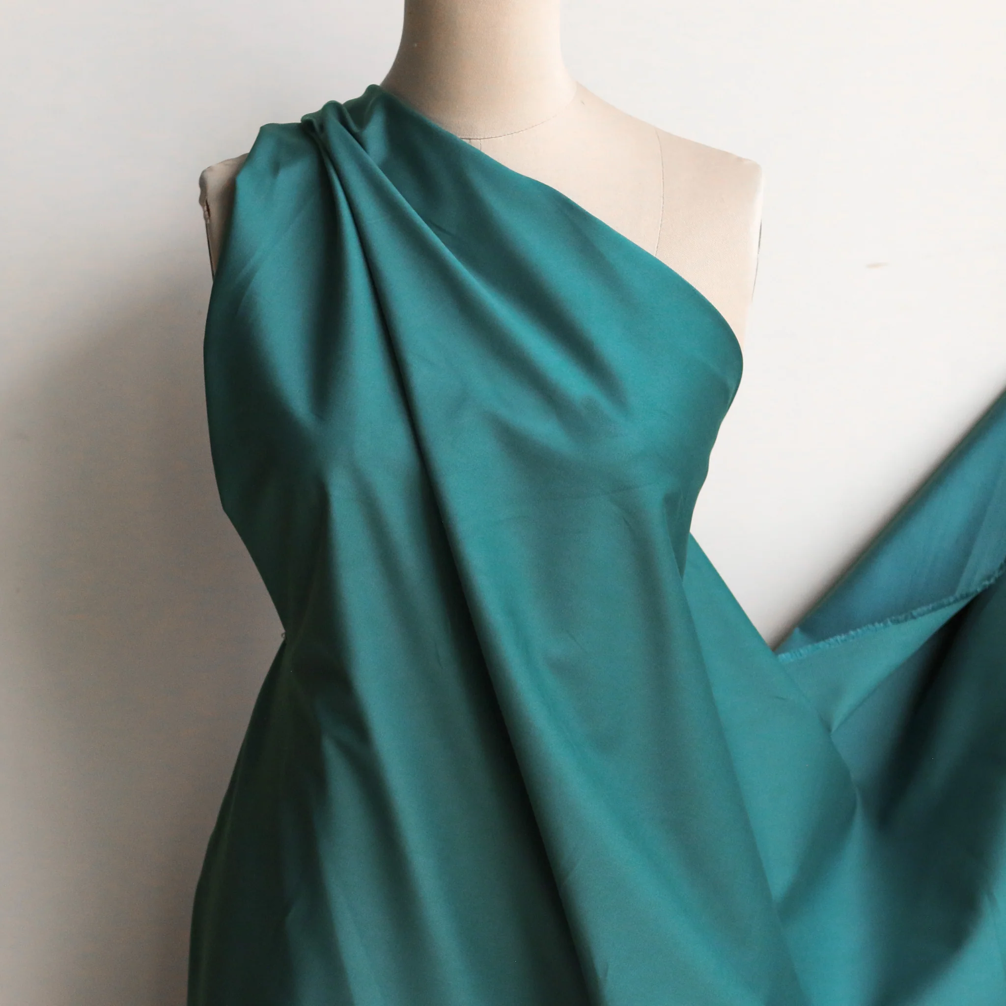 Peacock Stretch Cotton Sateen - Image 4