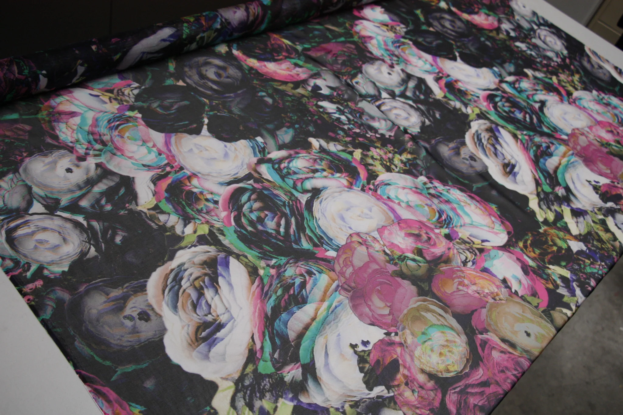 Peonies Dream Pink - Silk Chiffon - Image 4