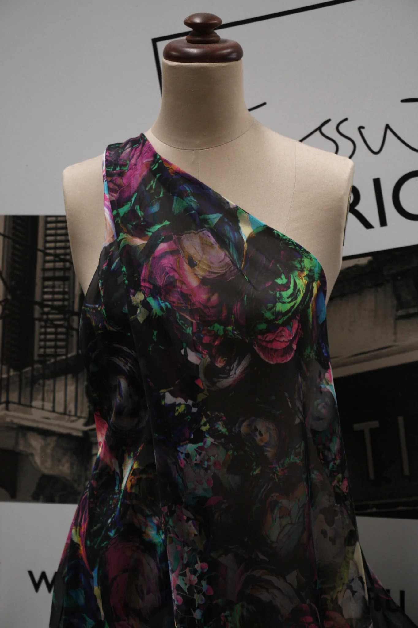 Peonies Dream Pink - Silk Chiffon - Image 5