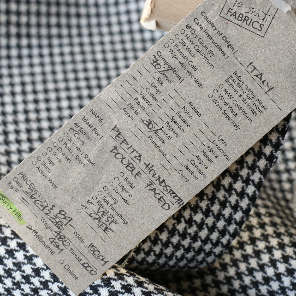 Pepita Houndstooth Double Faced - Image 4